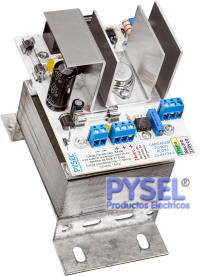 Cargador de fondo y flote para bateras de gel y electrolito absorvido para generadores y sistemas de alarma monitoreo y seguridad