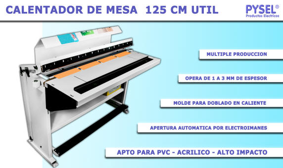 calentador doblador de pvc acrilico automatico sintra alto impacto pet vinilos duros etc rango de 1 a 3mm