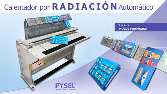 calentador con molde por alambre caliente automatico, calienta por radiacin sin contacto con la pieza