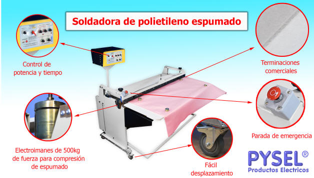 selladora de polietileno espumado aluminizado, o aluminio espumado productos de farmacia para contener el frio y envases termicos