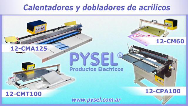 calentadores y dobladores de acrilicos, maquinas para calentar pet, alto impacto, pvc espumado, dobladoras de 500micrones y 750micrones