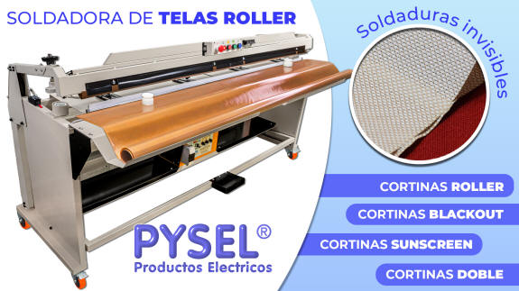 Soldadoras de bolsillos de cortinas Roller - Blackout - Sunscreen , con formador de bolsillos con contrapeso, sistema de formado r�pido con funci�n t�rmica adicional