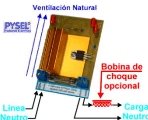 Atenuador de potencia, control de triac 220v