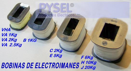 electroimanes monofasicos industriales 220v 380v 110v 24v 50hz 60hz tragantes de tiro y empuje