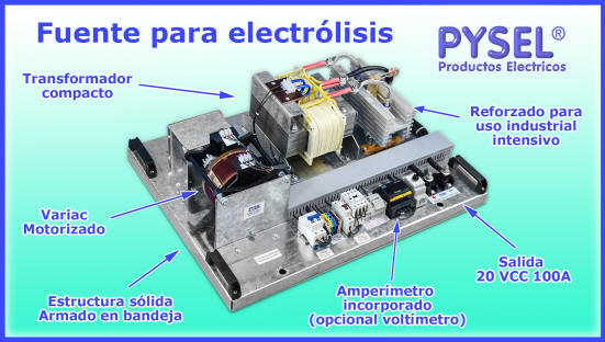 fuente motorizada para galvanoplastia, galvanizados cromados cloro equipos automatizados por control de carga constante monofasicos o trifasicos equipos de electrolisis industriales ampliamente reforzados