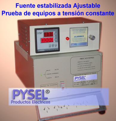 fuente estabilizada de linea 220v ajustable, opcional trifasica de 380v para uso en prueba de equipos