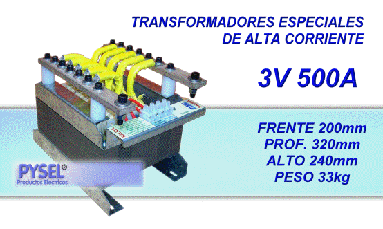 Transformadores de baja tension y alta corriente 100Amp, 15Amp 200Amp 250Amp hasta 1000Amp