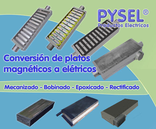 conversion pasaje de plato magnetico mecanico platos magneticos a platos electricos electromagneticos recupero y reciclado de platos de iman permanente de palanca a electricos de baja tension con fuente