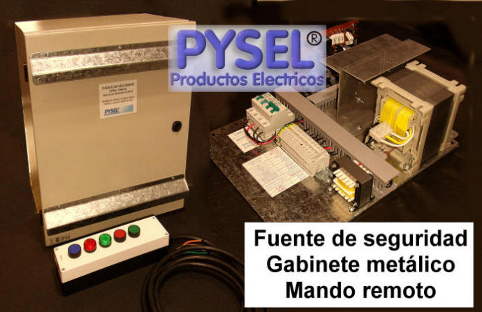 Fuente para electroimanes gabinete metálico con mando remoto