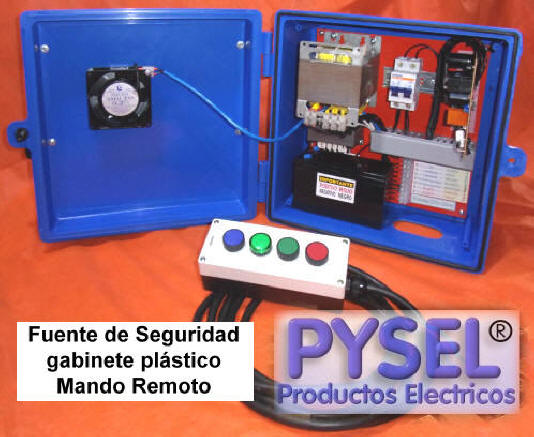 fuentes de seguridad pala electromagneticos en gabinete plastico, electroimanes y perchas de traslado