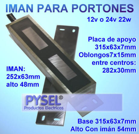 Iman para porton control de paso de vehiculo y garage 1000kg