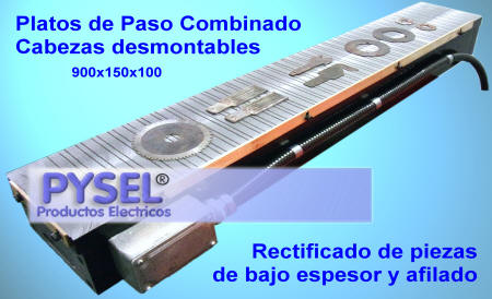 plato electromagnetico mesa magnetica para rectificado para cuchillas de corte aceros duros y piezas de espesor irregular