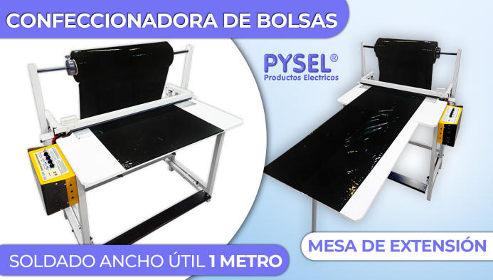 mesa confeccionadora de 1mt, fabricacion de bolsas de 1000 hasta 2000mm de largo