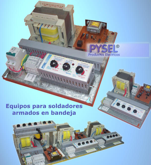 controles de soldadura, sellado simple o con curado para polietileno, polipropileno etc. armado en gabinte, tableros o en bandeja