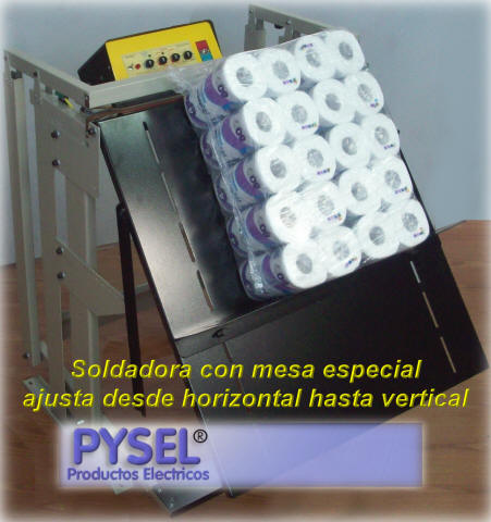 Envasadoras industriales Aplicaciones manuales selladora soldadora envasadora con mesa inclinable especial automatica para todo tipo de material, polietileno, polipropileno, bicapa tricapa etc