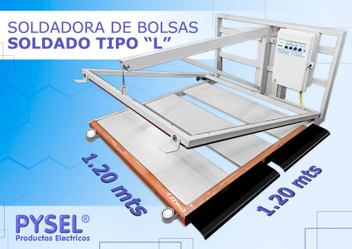 soldadora en L de 1,2mt x 1,2mt semiautomatica