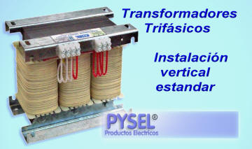 Trifasico de aislamiento instalacin estandar vertical ventilacion natural conexin por borneras