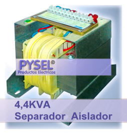 TRANSFORMADOR DE SEGURIDAD MONOFÁSICO 110 / 220 / 380 / 440 / 460